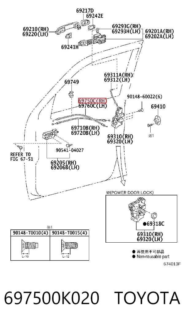  697500K020 Toyota