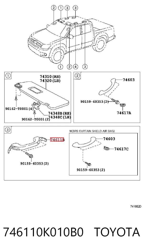  746110K010B0 Toyota