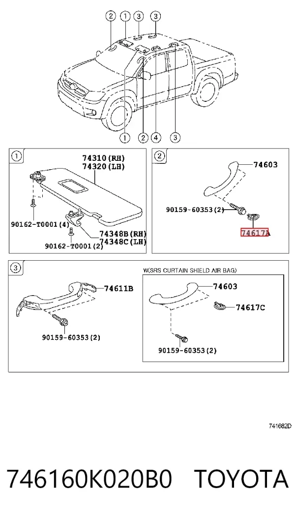  746160K020B0 Toyota