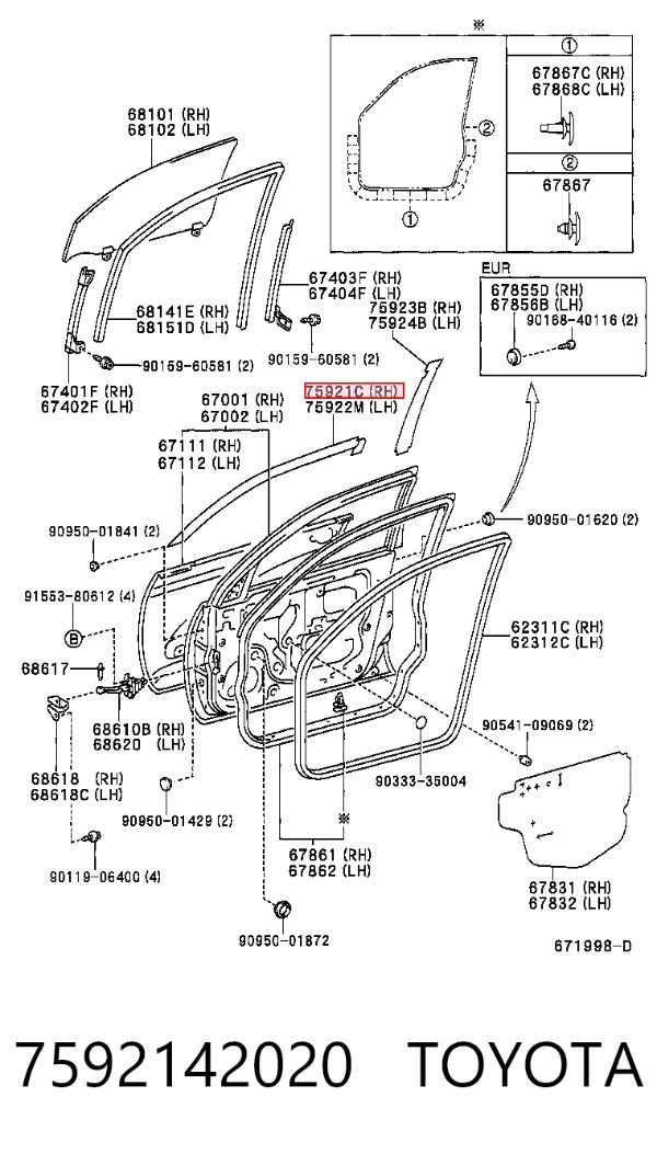  7592142020 Toyota