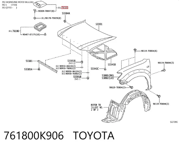  761800K906 Toyota