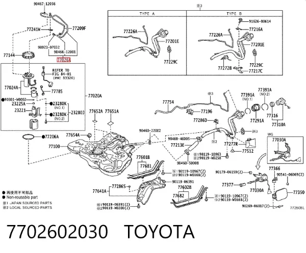  7702602030 Toyota