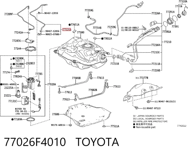  77026F4010 Toyota