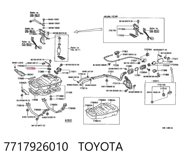 7717926010 Toyota