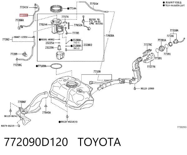  772090D120 Toyota