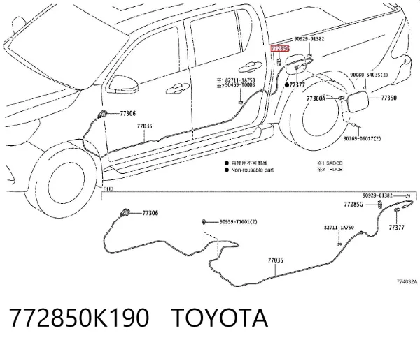  772850K190 Toyota