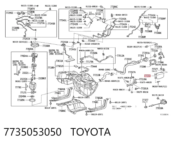 Alcapão do tanque de combustível Lexus IS E2