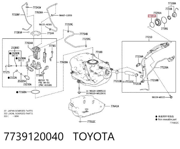  7739120040 Toyota