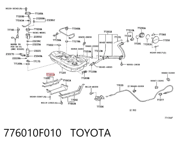  776010F010 Toyota