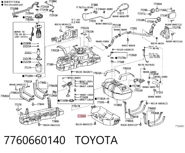 7760660140 Toyota