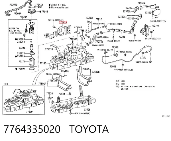  7764335020 Toyota
