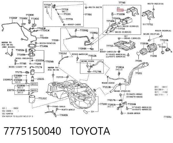  7775150040 Toyota