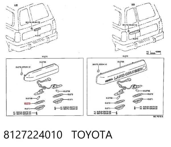  8127224010 Toyota