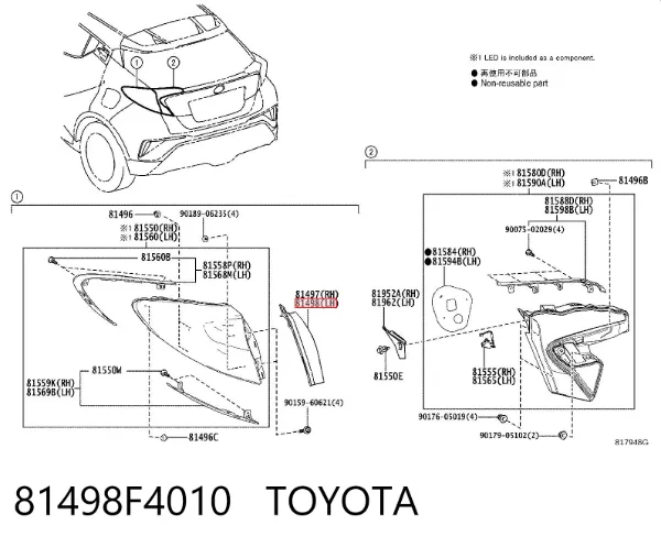  81498F4010 Toyota