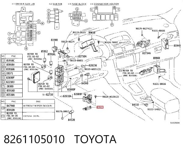  8261105010 Toyota