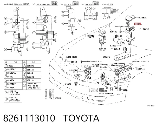  8261113010 Toyota