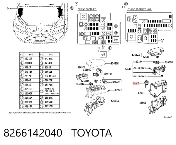  8266142040 Toyota