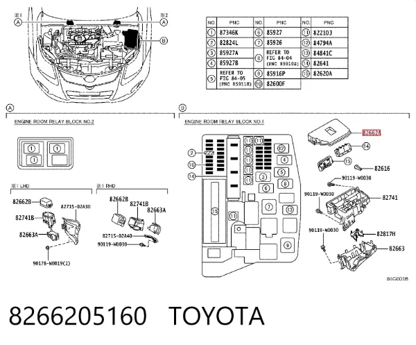  8266205160 Toyota