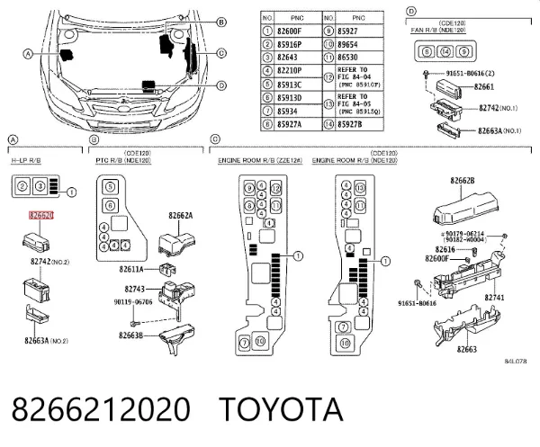  8266212020 Toyota