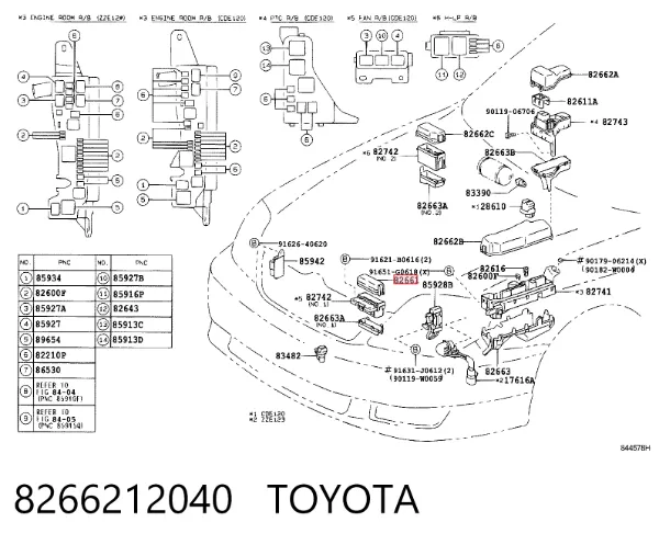  8266212040 Toyota