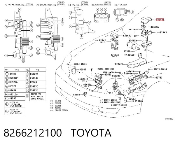  8266212100 Toyota