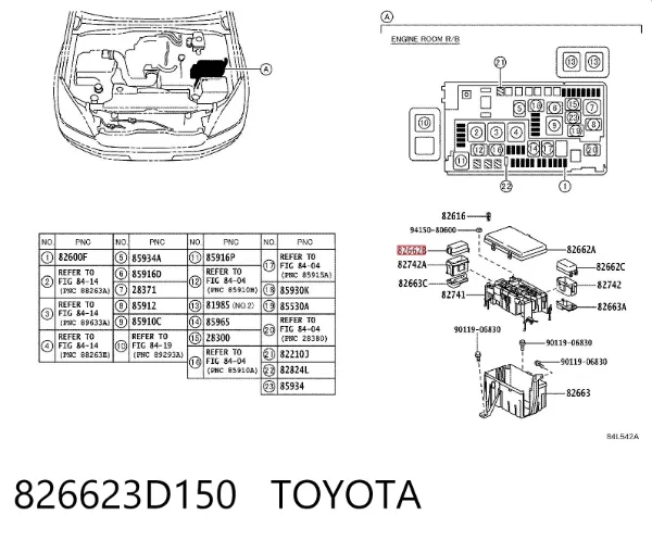  826623D150 Toyota