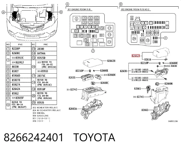 8266242401 Toyota