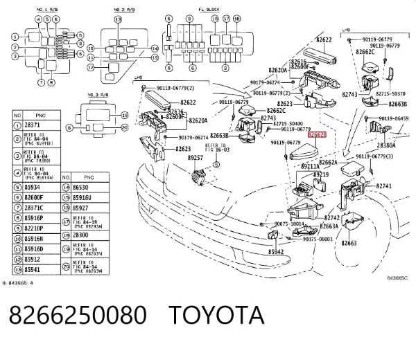  8266250080 Toyota