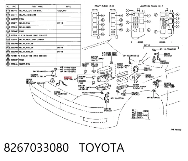  8267033080 Toyota