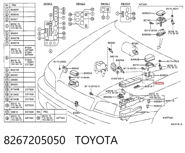  8267205050 Toyota