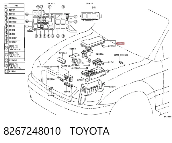  8267248010 Toyota