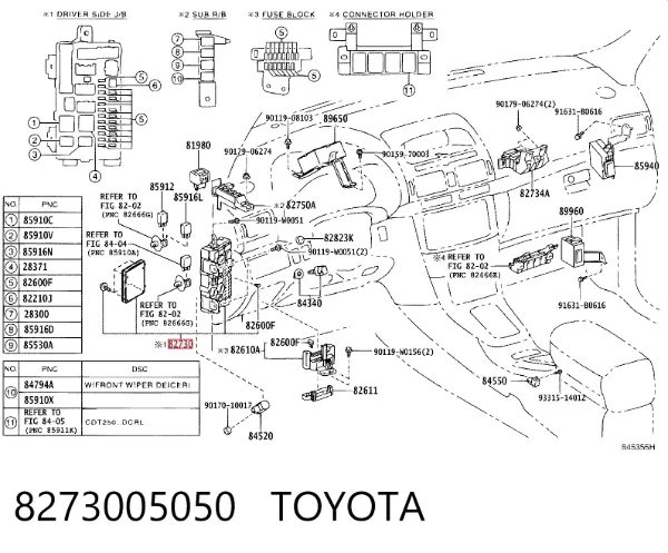  8273005050 Toyota