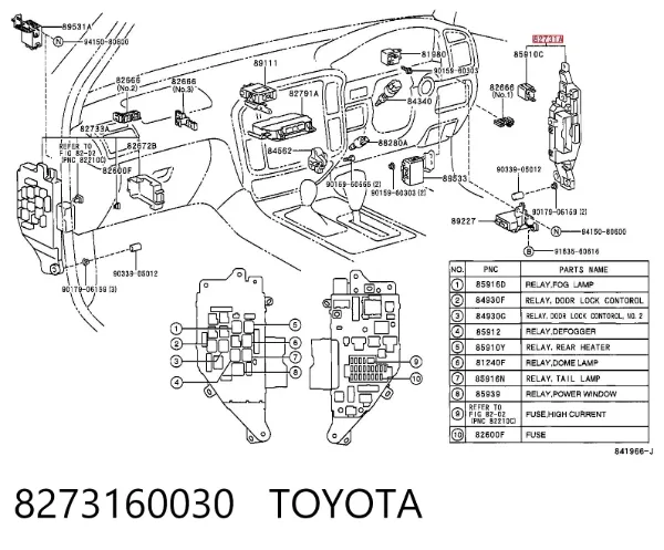  8273160030 Toyota