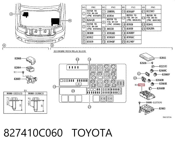 Unidade de dispositivos de segurança Toyota Land Cruiser J200