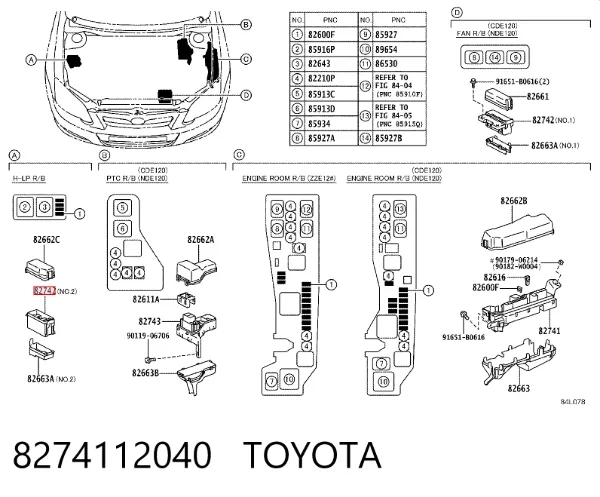  8274112040 Toyota