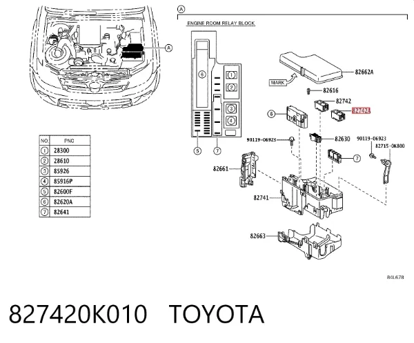  827420K010 Toyota