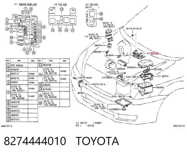  8274444010 Toyota