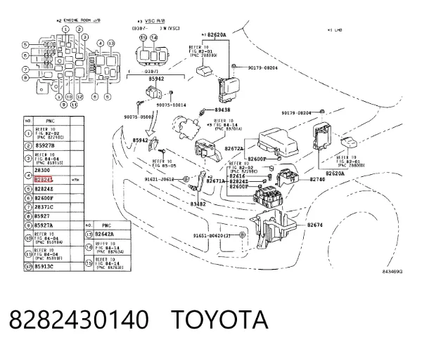  8282430140 Toyota