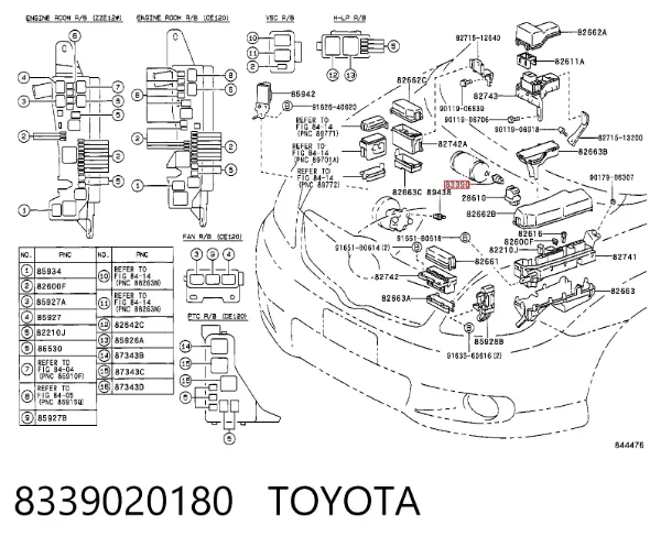  8339020180 Toyota