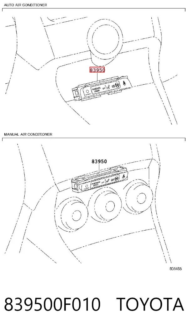  839500F010 Toyota