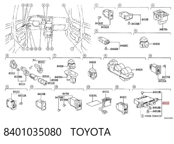  8401035080 Toyota