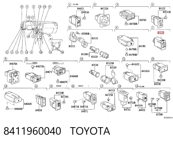  8411960040 Toyota