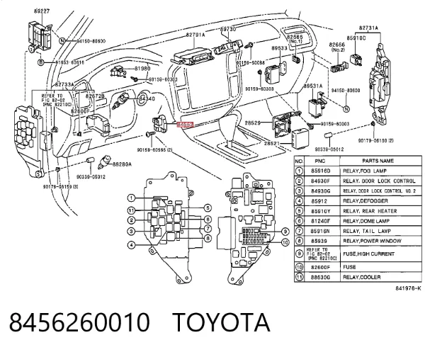  8456260010 Toyota