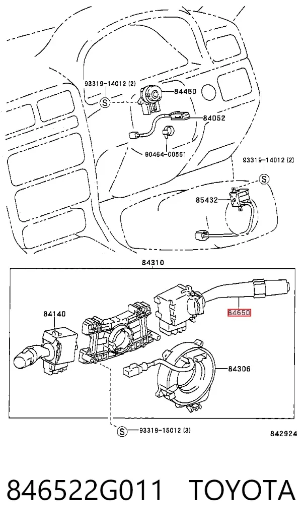  846522G011 Toyota