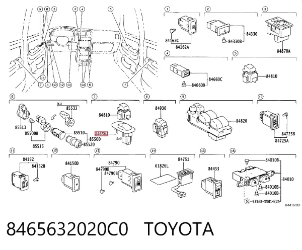  8465632020C0 Toyota