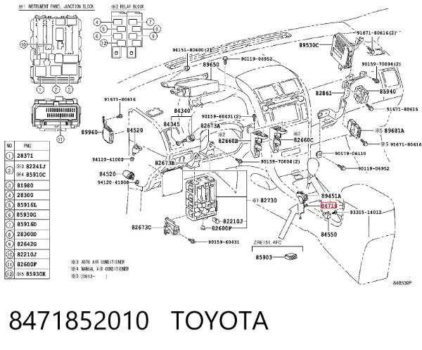  8471852010 Toyota