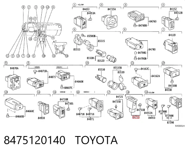  8475120140 Toyota