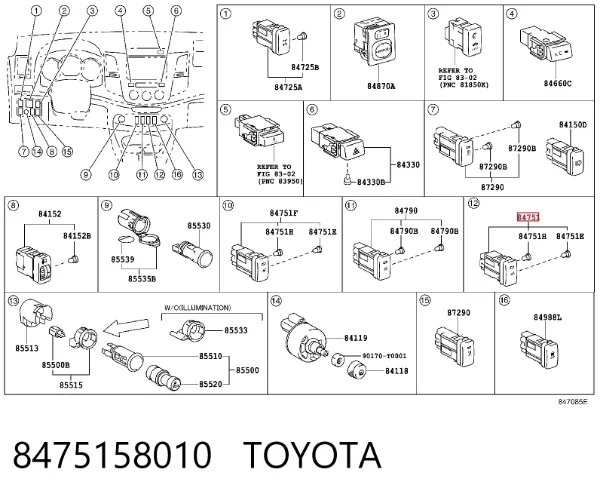  8475158010 Toyota
