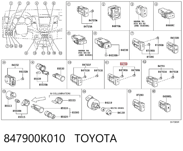  847900K010 Toyota