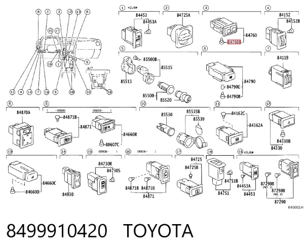  8499910420 Toyota